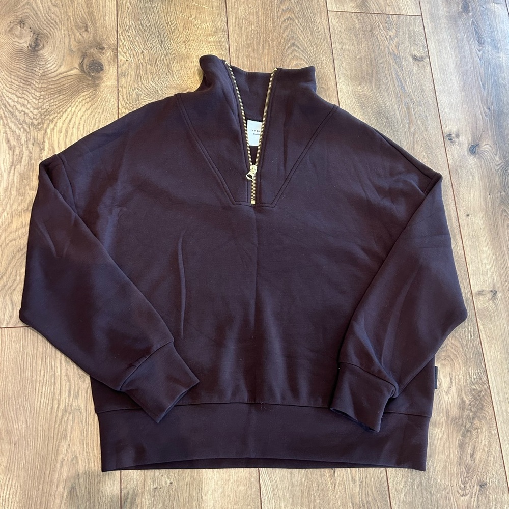 Varley Women’s Hawley Half Zip Sweater in Coffee Bean